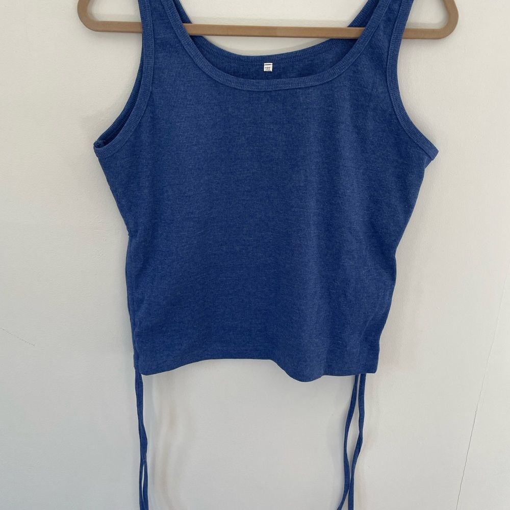 Blue Sleeveless Top new